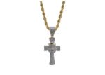 Hip Hop Cross Western Crown Lion Head Pendant