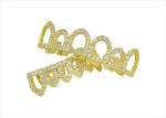 Gold Plated Hip Hop Top and Bottom Grillz