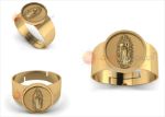 Gold Plated Virgin Mary Ring
