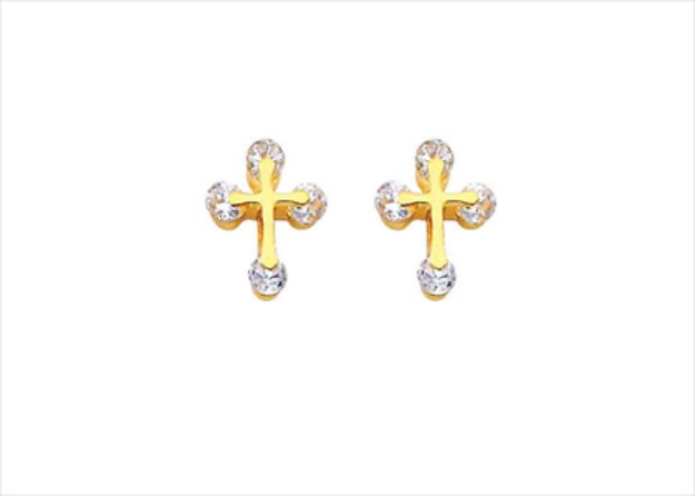 Religious Cross Stud Earring