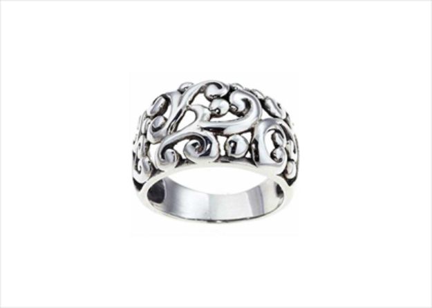 Rhodium Plated | Filigree Rings